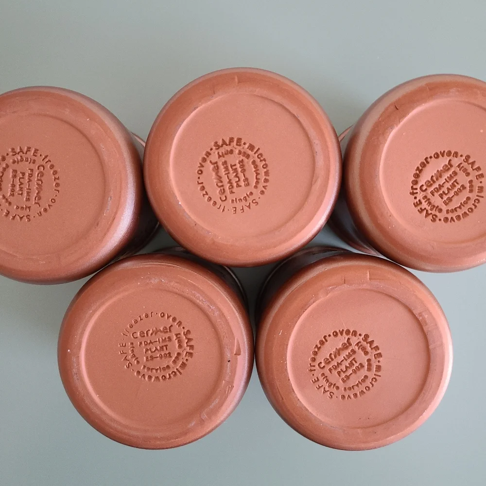 La Fermiere JOYEUSES FÊTES Terracotta Yogurt Pots - Picture 3 of 6